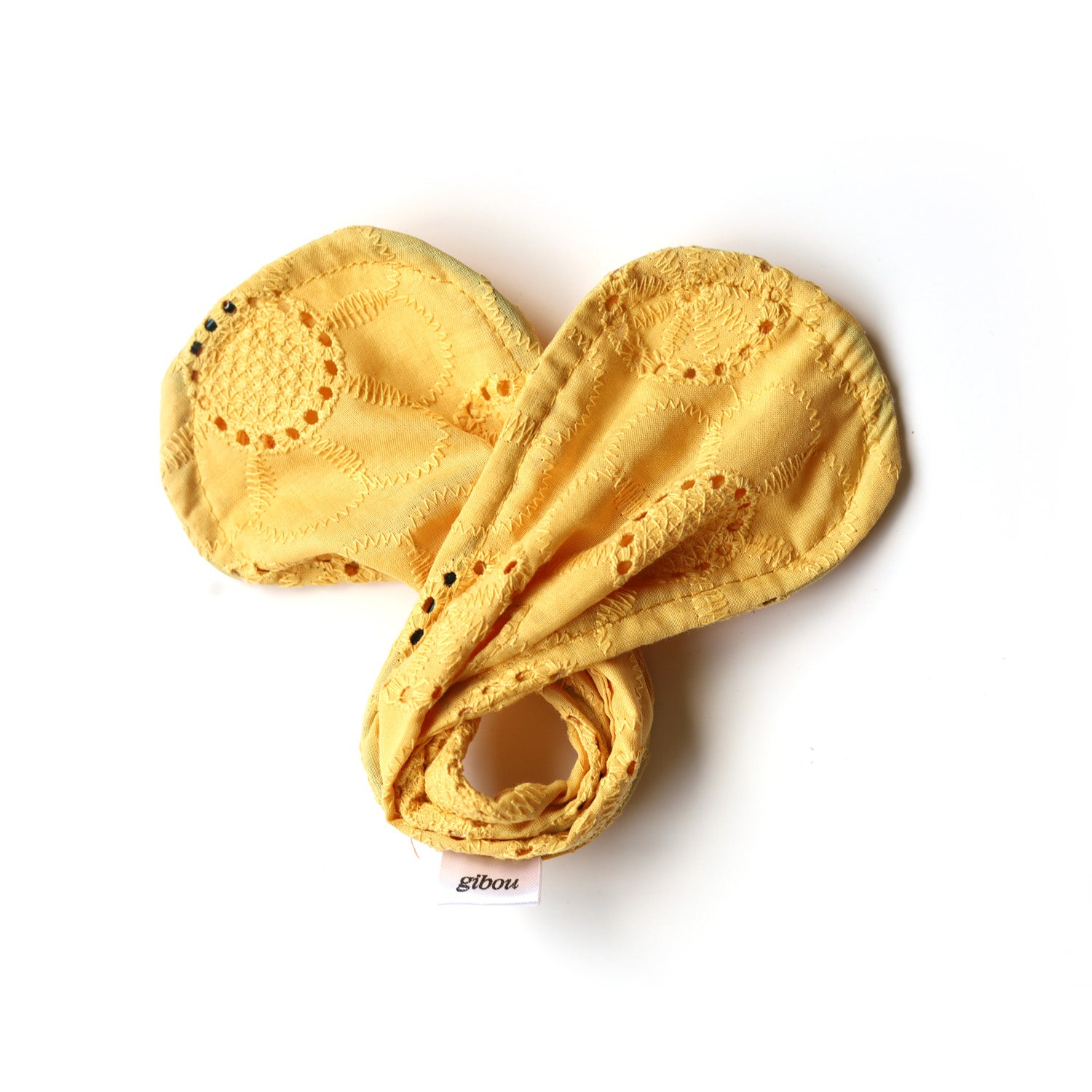 Upcycled fabric bun accessory