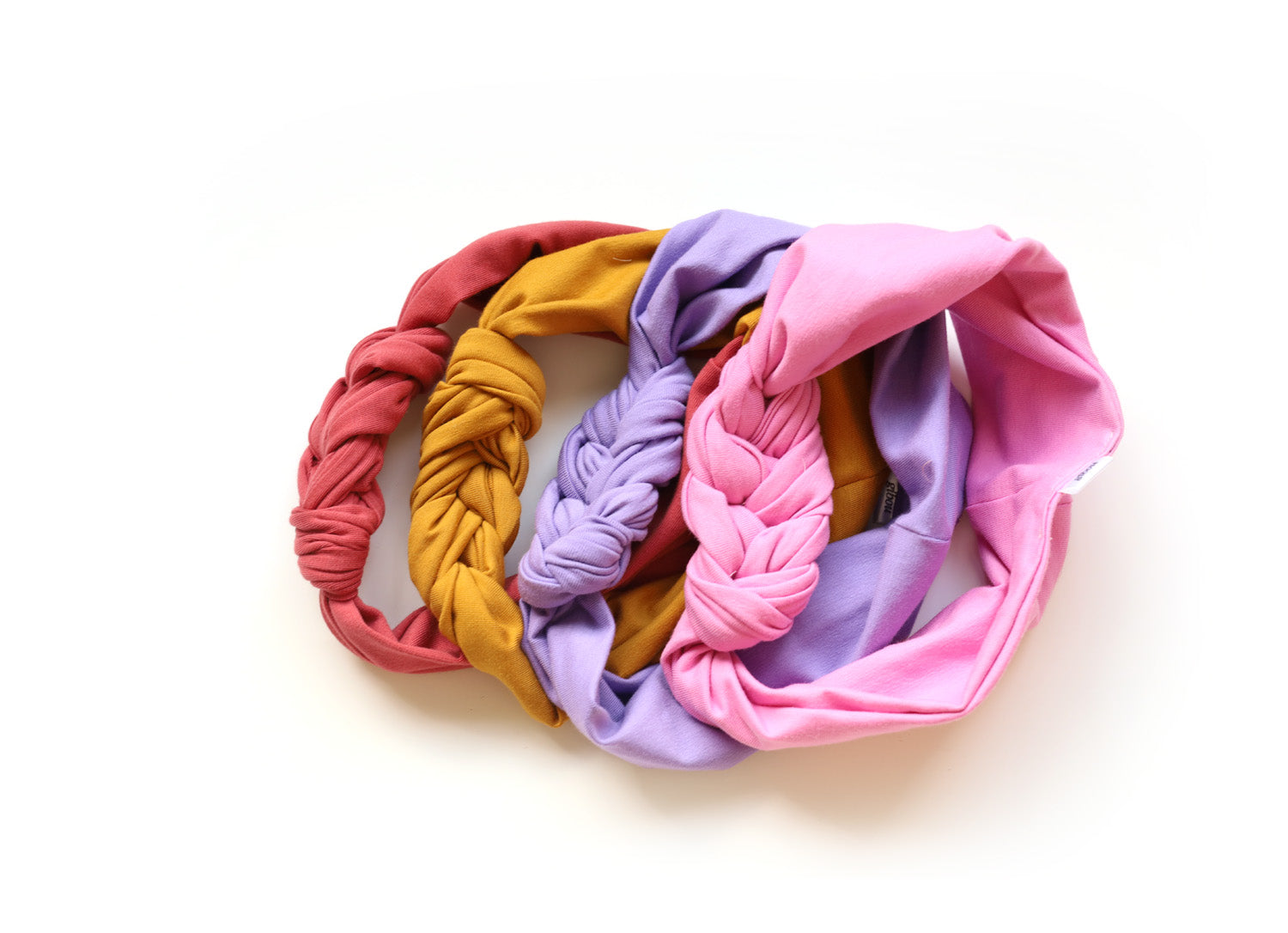 3-knot headband with upcycled fabrics