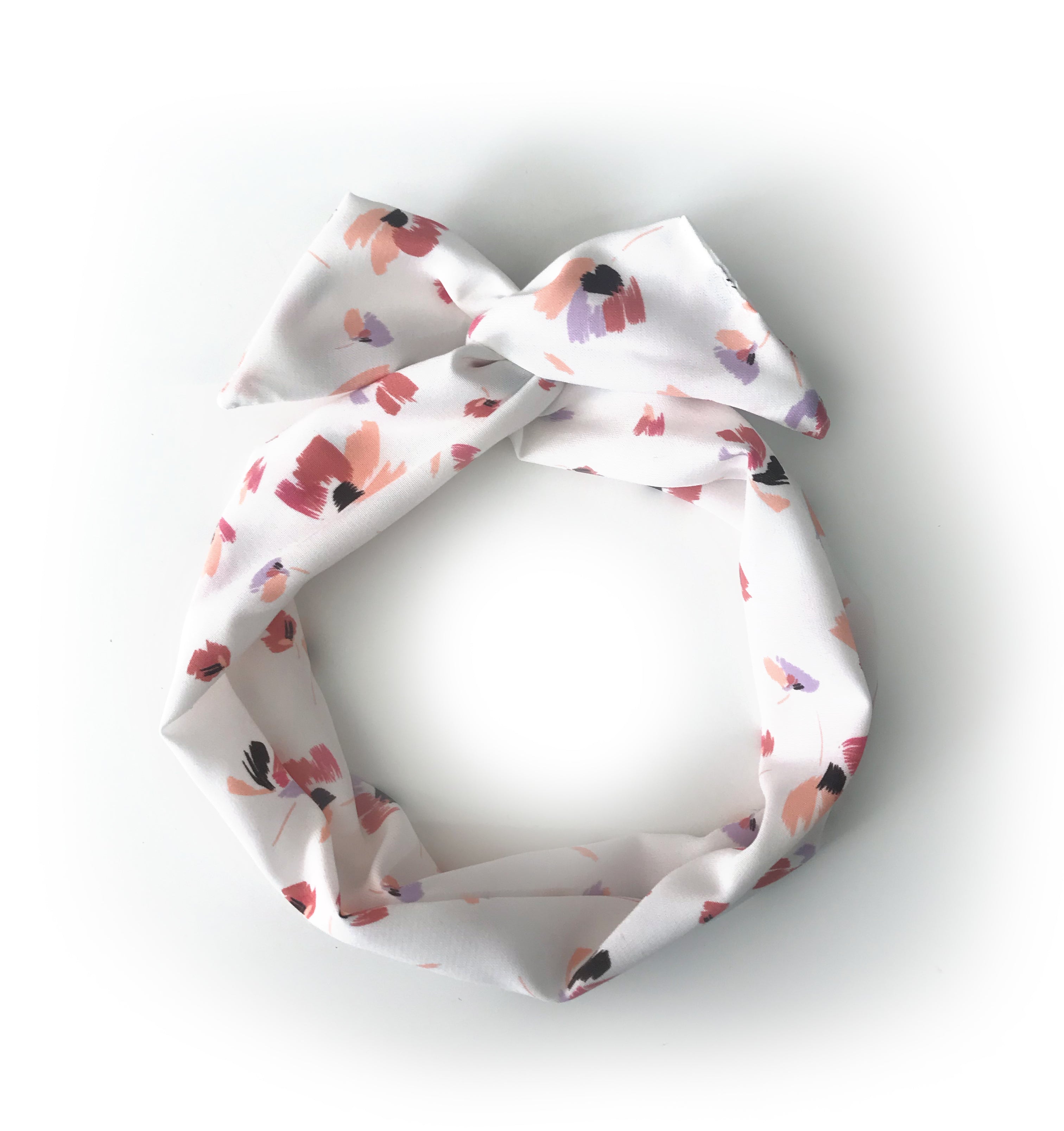 Twist headband made from recycled fabrics