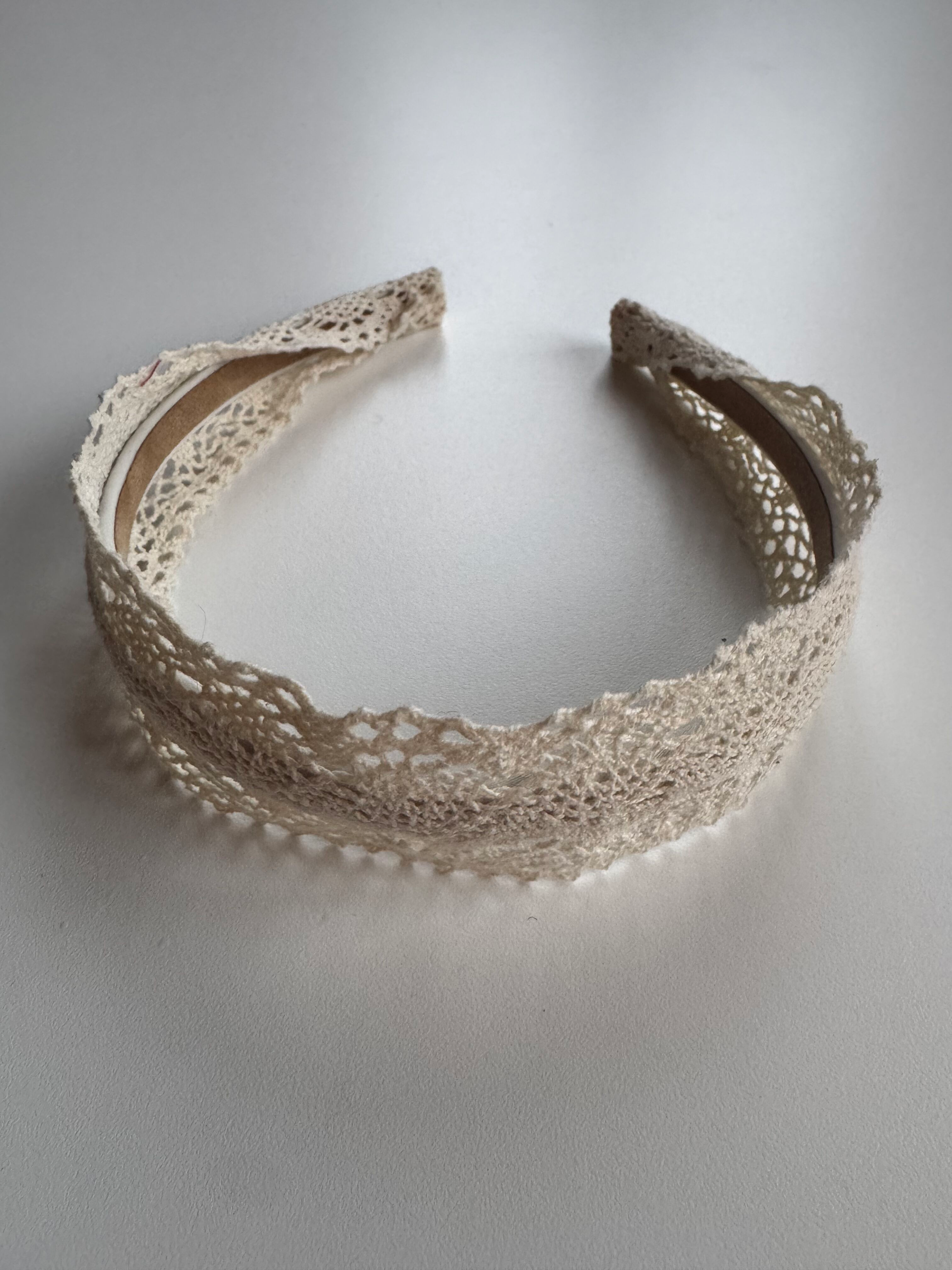 Échantillon - Serre-tête en dentelle en coton