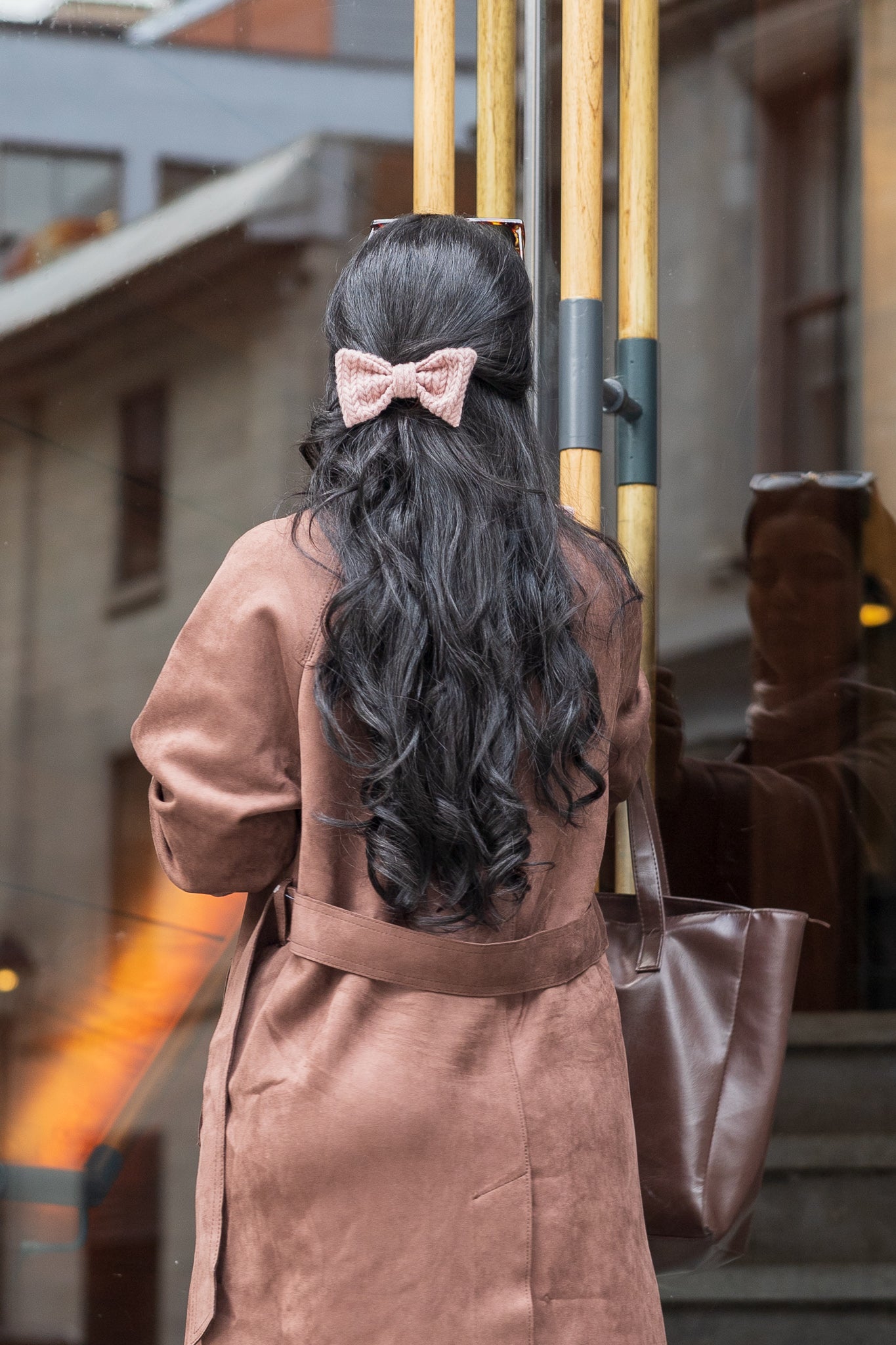 Noeud papillon écossais sur barrette