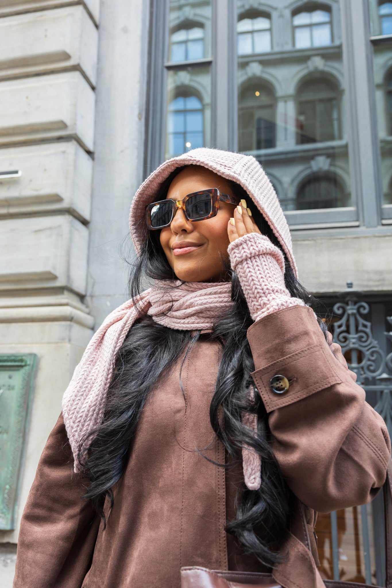 Capuche foulard écossaise