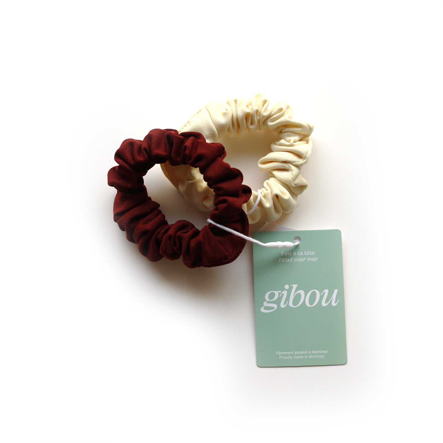 Duo chouchous tissu technique