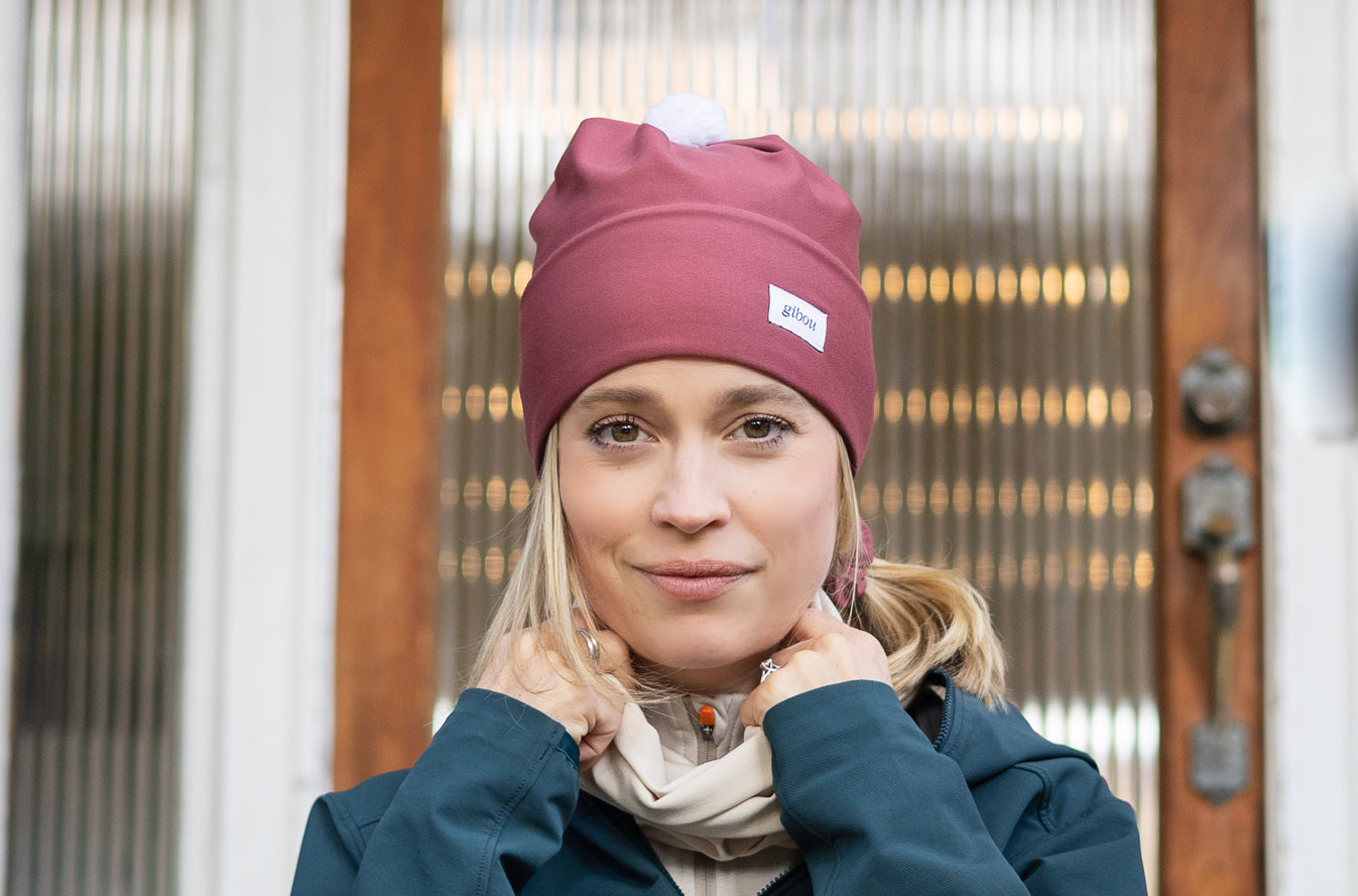 Imparfait - Tuque sport verte en cotna