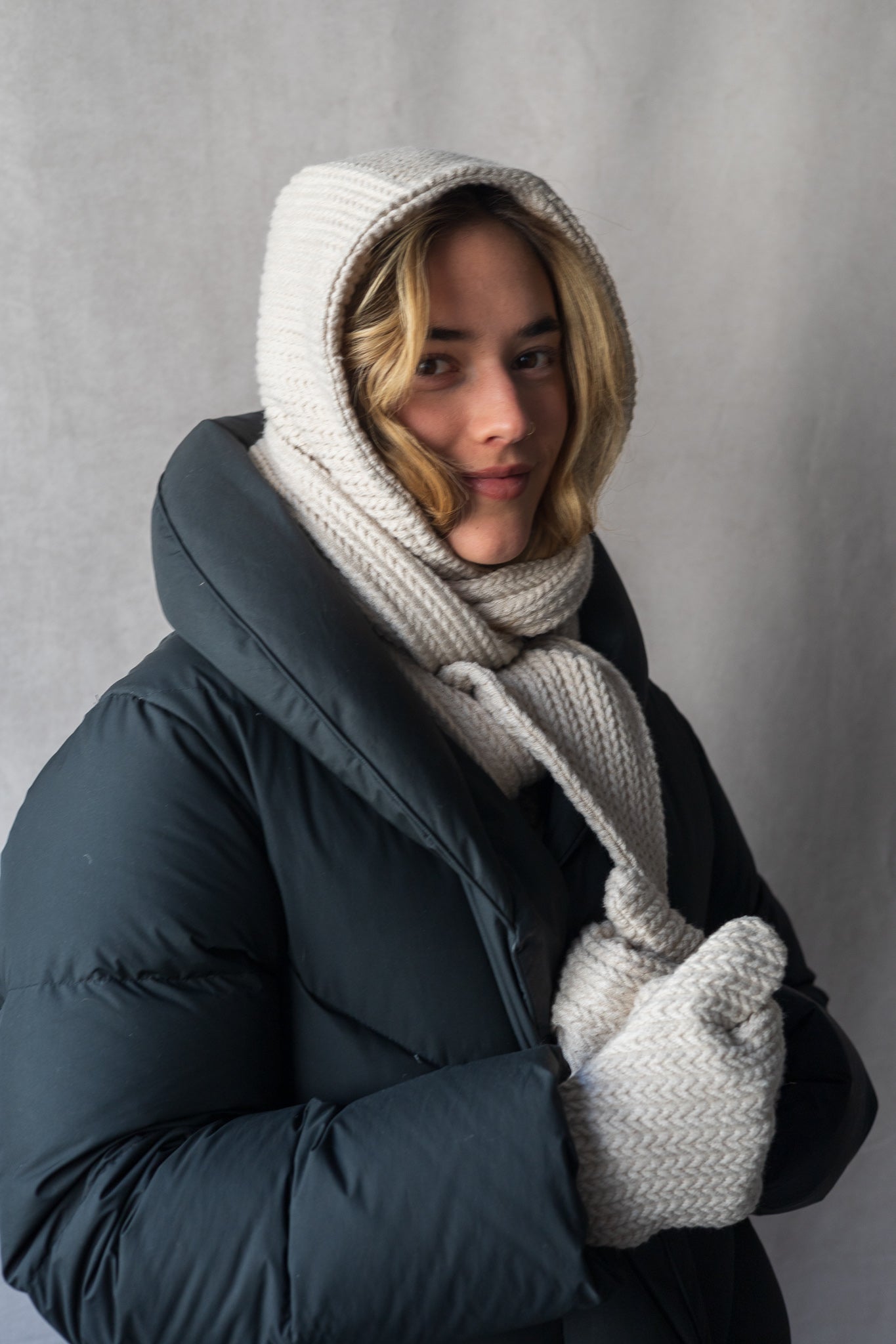 Capuche foulard écossaise