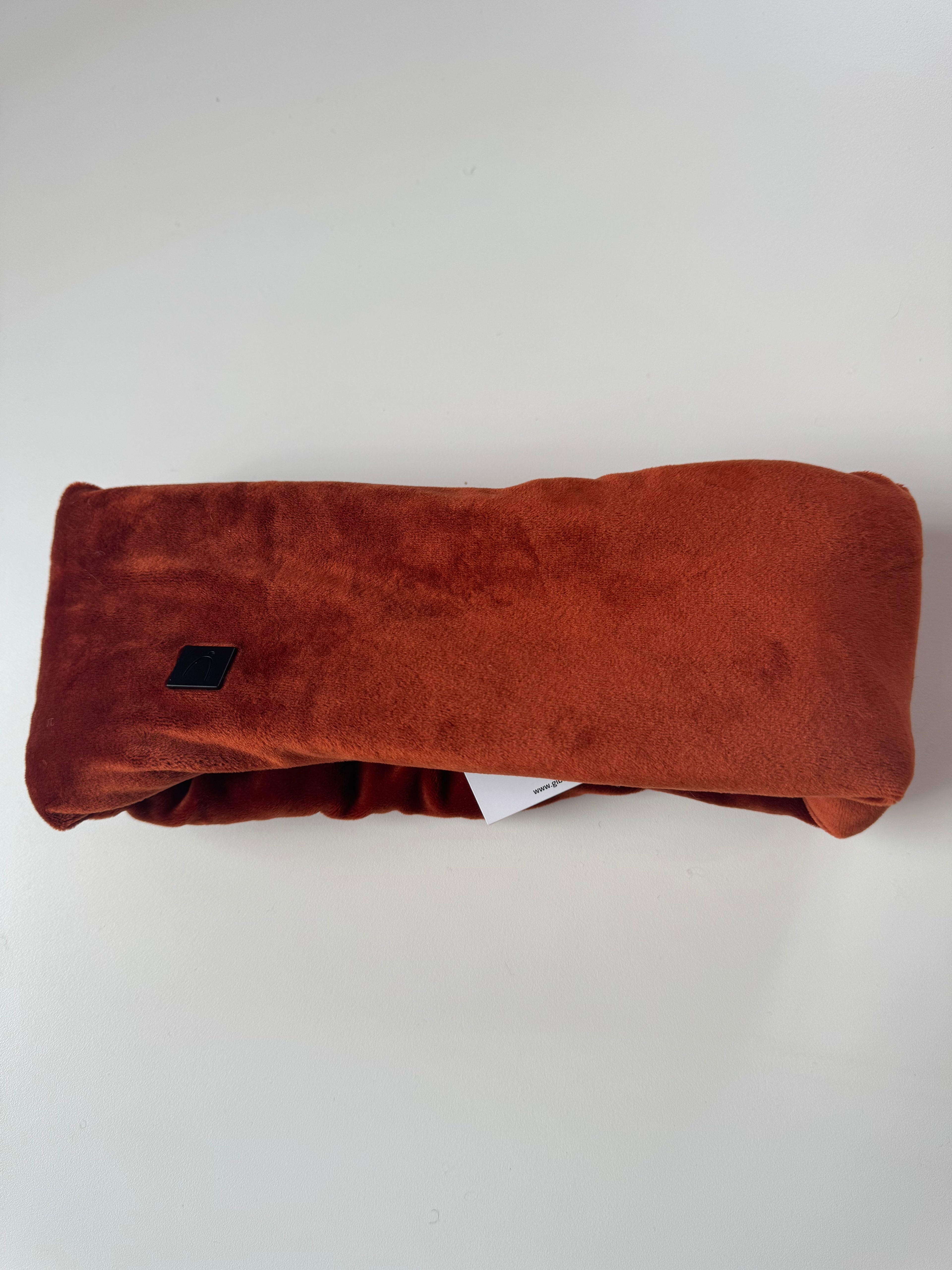 Imparfait - Bandeau en velours doux orange