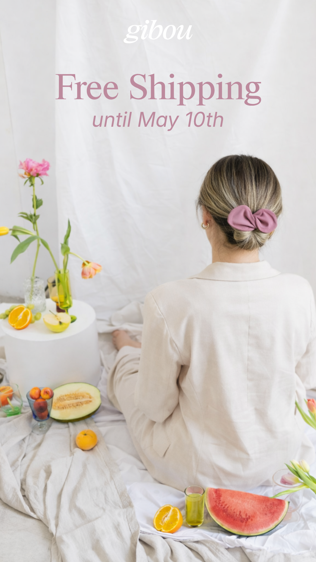 Échantillon - Accessoire à chignon blanc petites fleurs