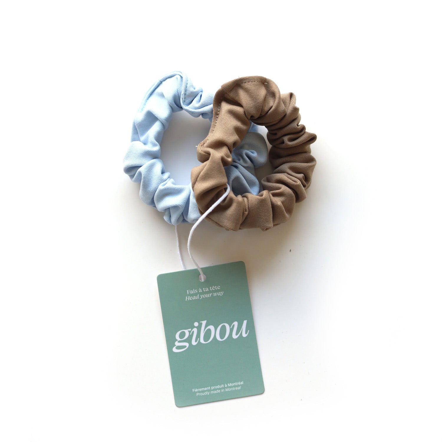Duo mini chouchous tissu technique