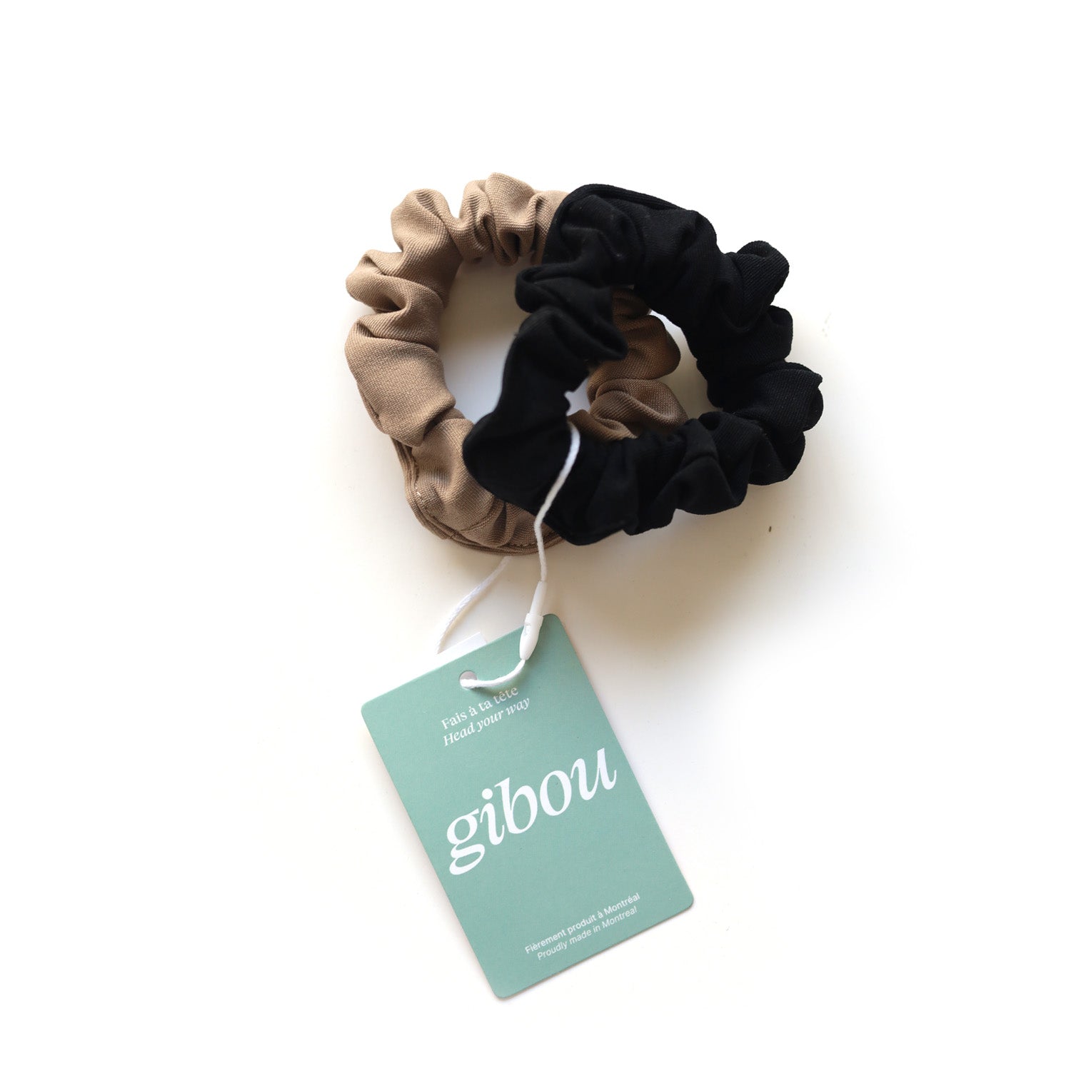 Duo mini chouchous tissu technique