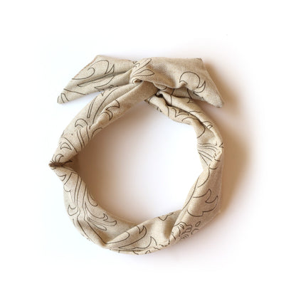 Bandeau à torsader en coton à motifs