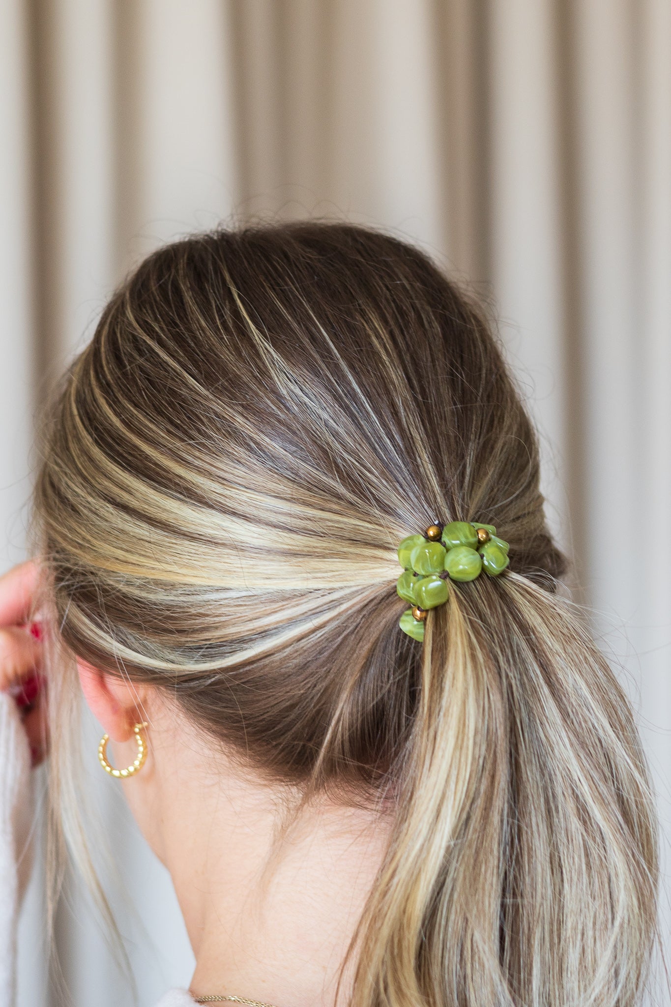 Bracelet de cheveux à petites billes