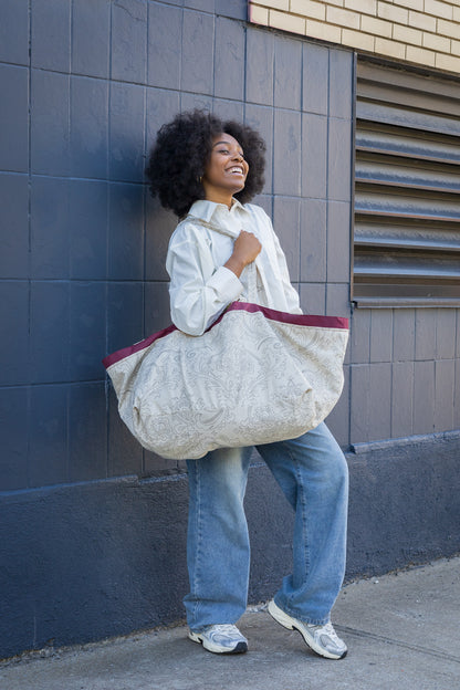 Très grand sac fourre-tout réversible