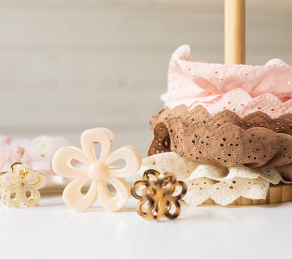 English Embroidery Scrunchie