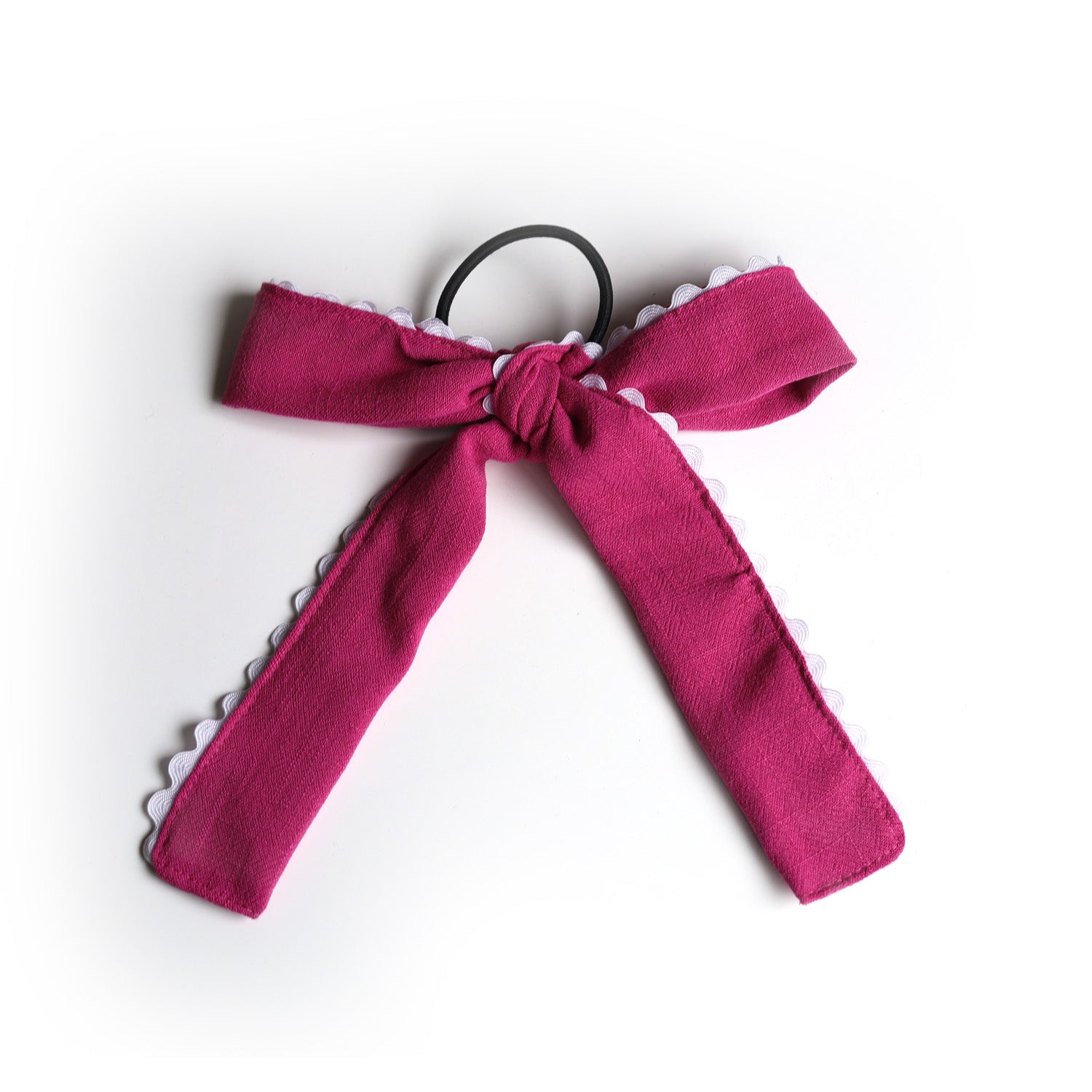 Boucle sur élastique avec bordure