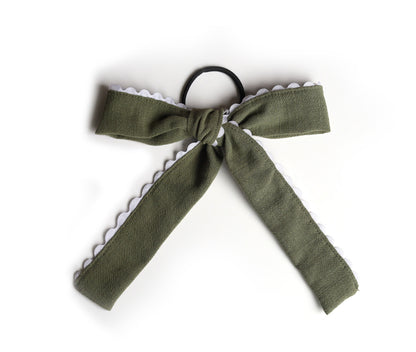 Boucle sur élastique avec bordure
