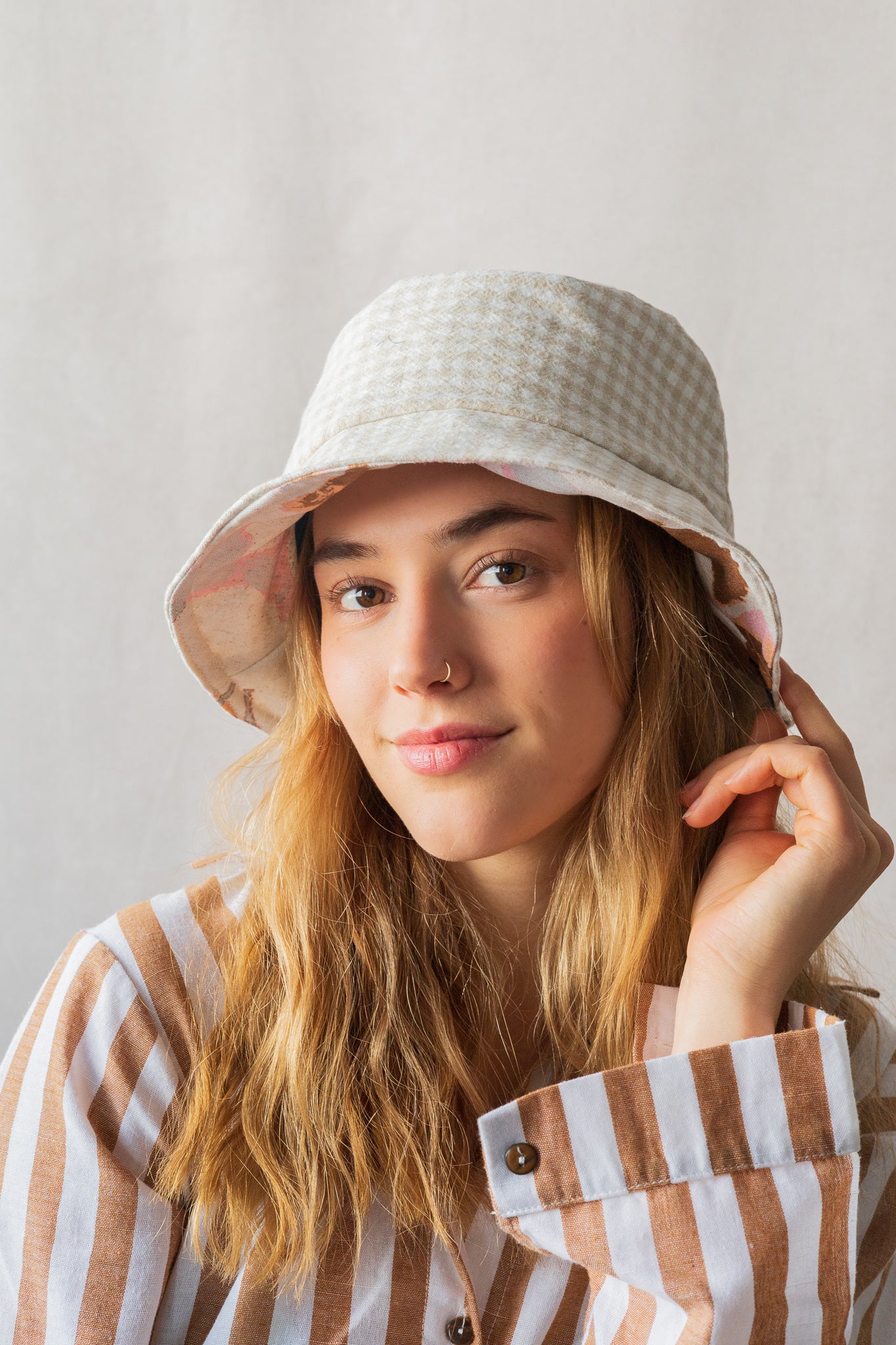 Chapeau bob réversible