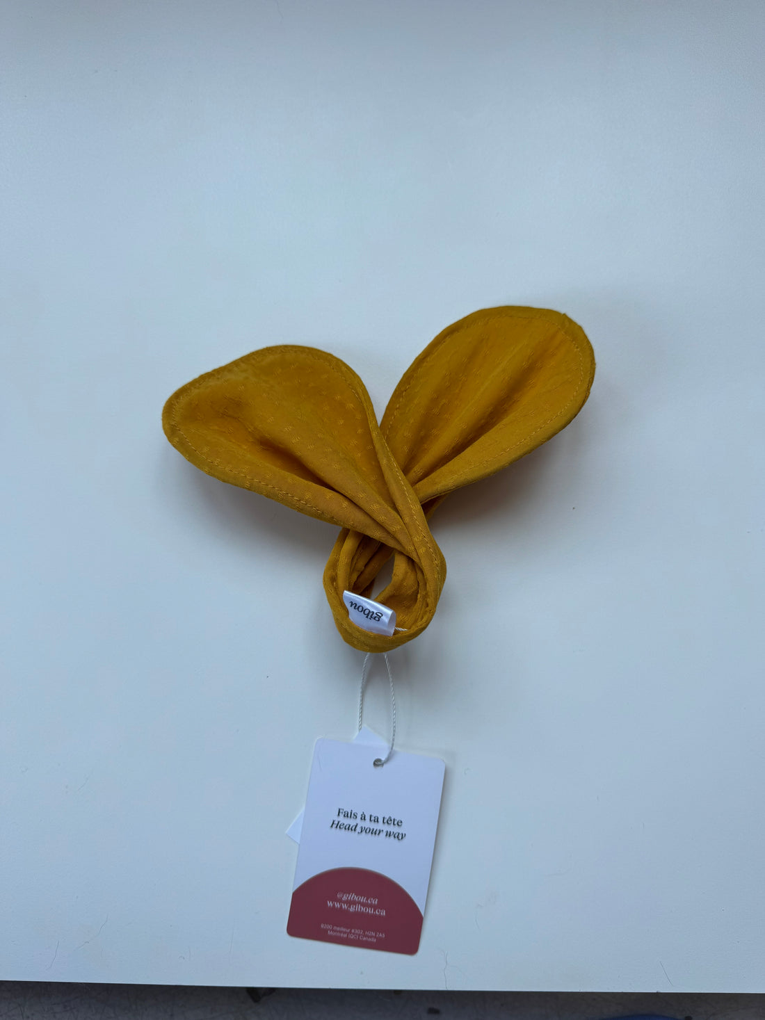 Échantillon - Accessoire à chignon jaune