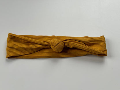 Échantillon - Bandeau noué jaune en bambou