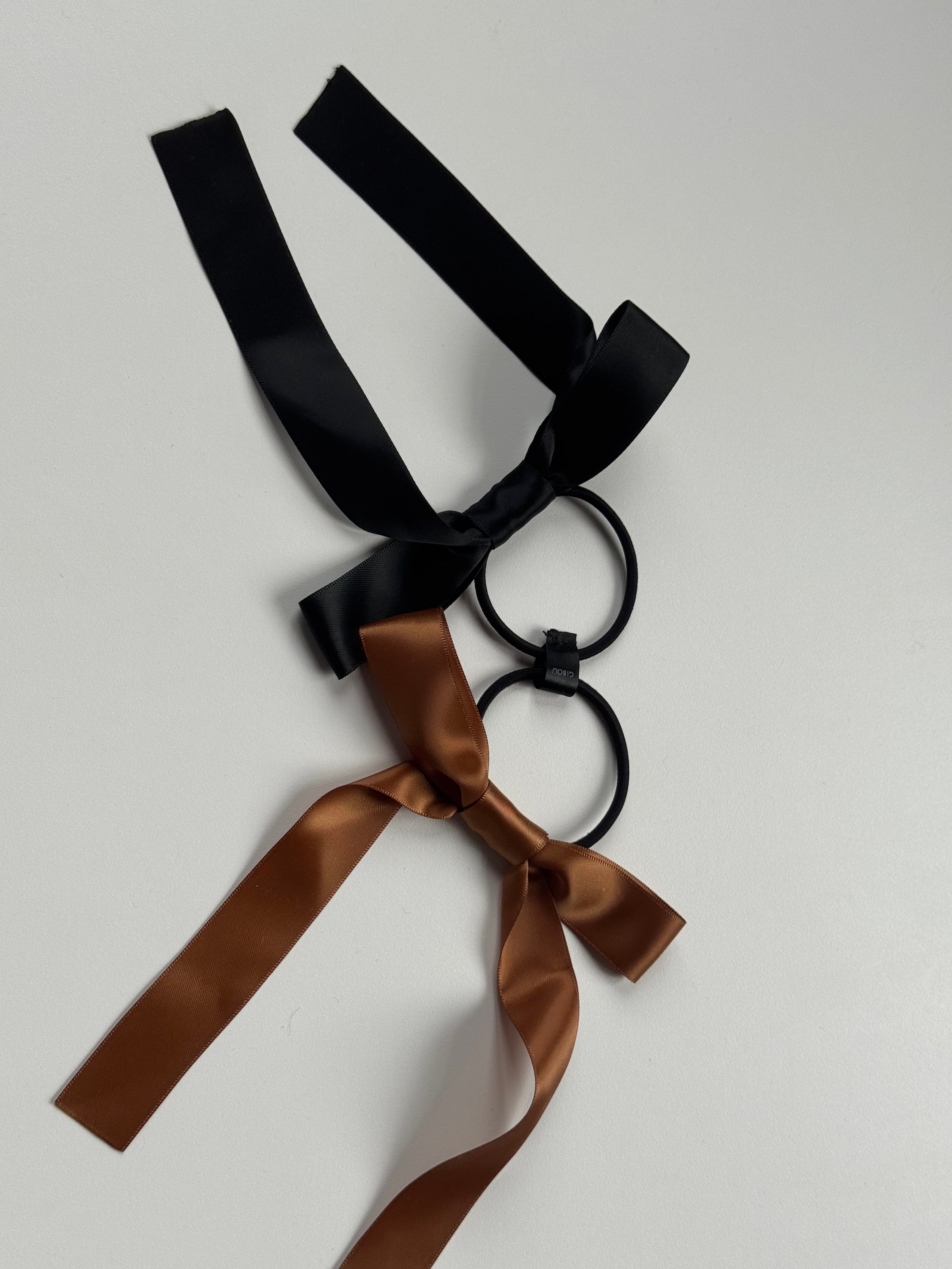 Échantillon - Duo boucles sur élastique en ruban