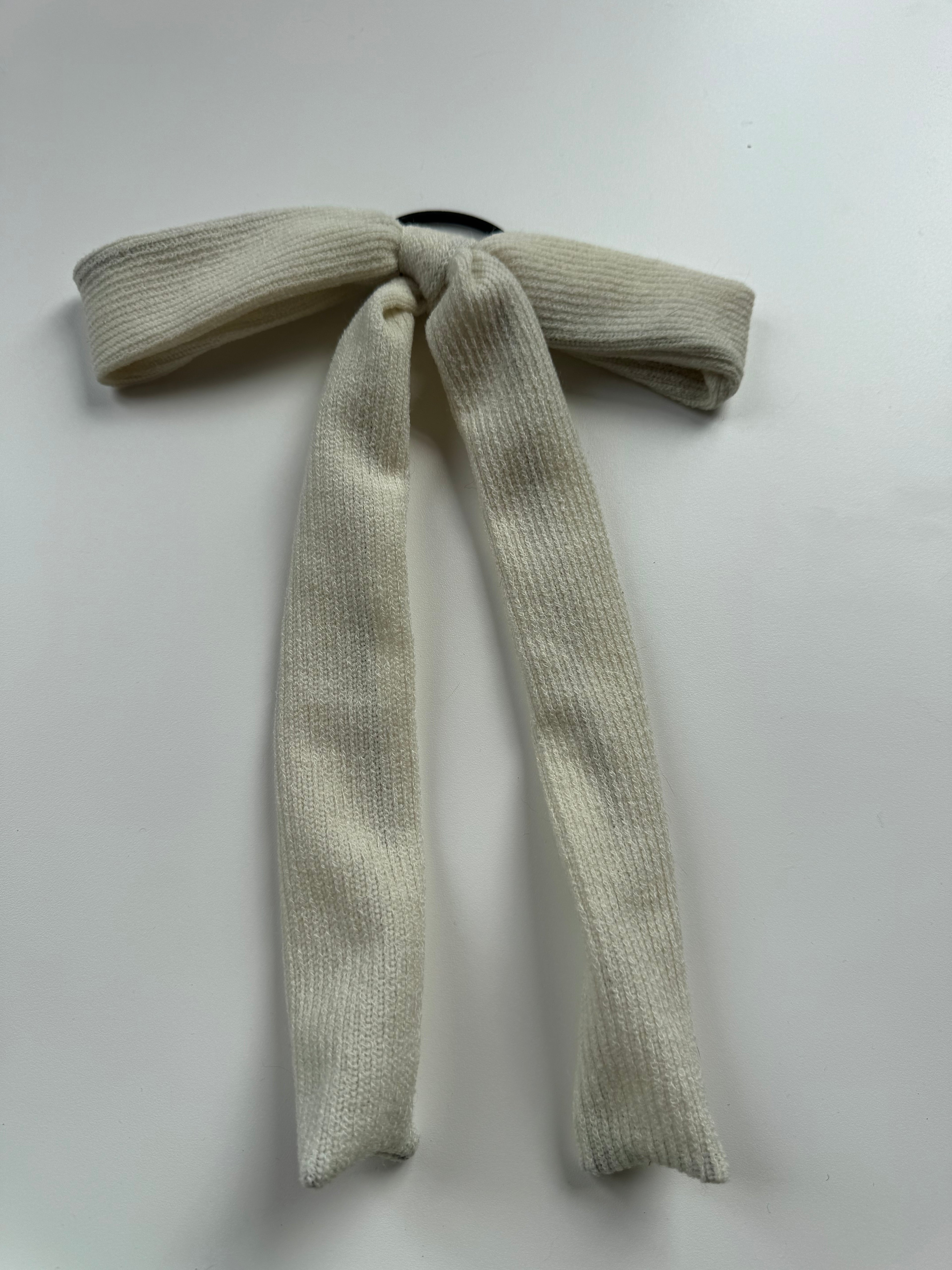 Échantillon - Boucle sur élastique printemps / automne crème