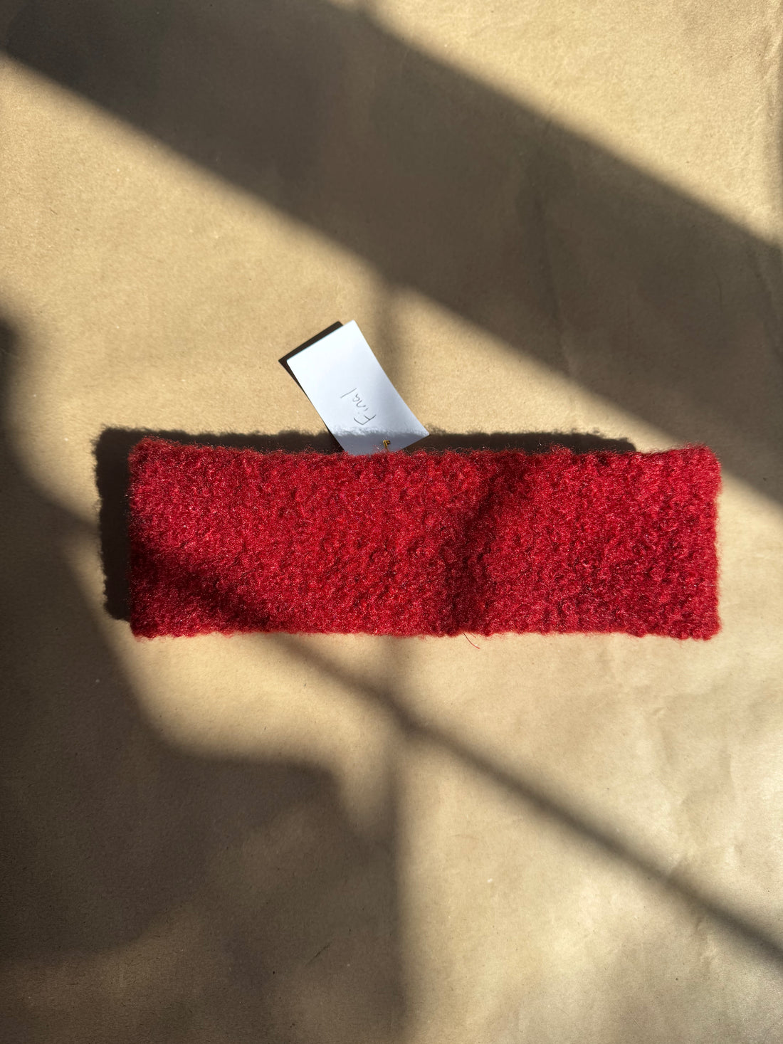Échantillon - Bandeau rouge en sherpa