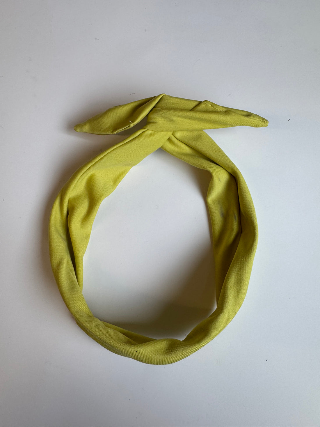 Imparfait - Bandeau à torsader vert citron