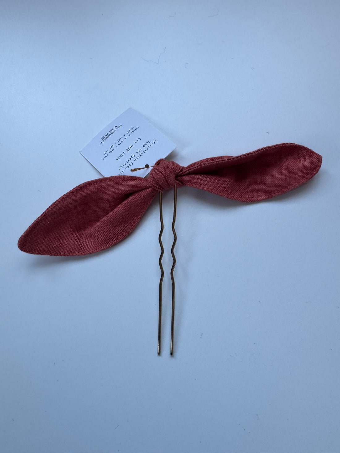 Échnatillon - Épingle à cheveux orangé