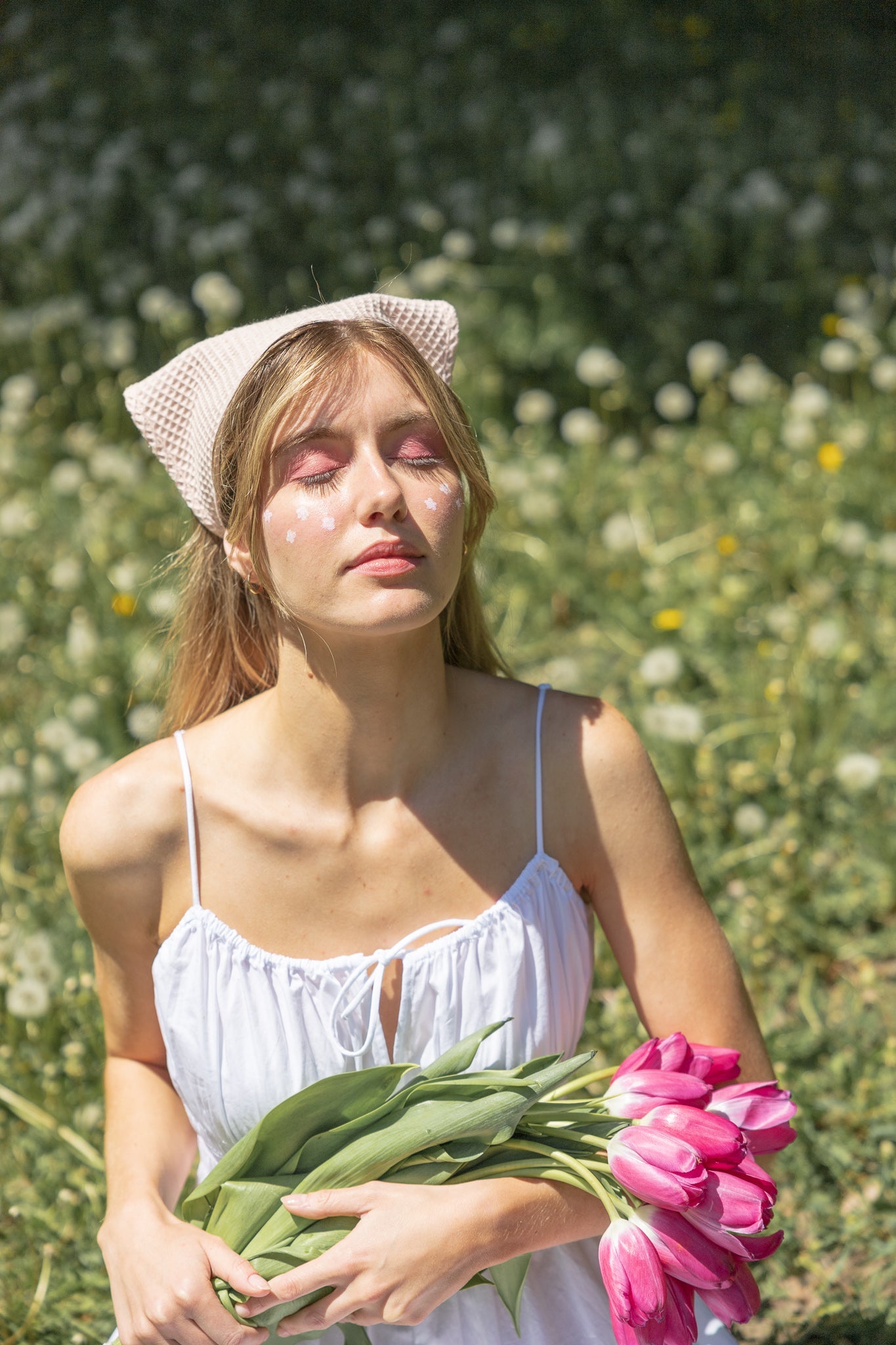 Bandana fraise gaufré - Petit ou pour enfant - gibou.ca